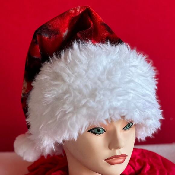 Handcrafted Tie-Dye Santa Hat - Picture 6 of 7